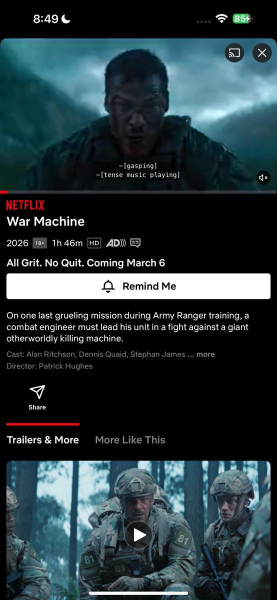 namelessD_'s tweet photo. Alan Ritchson is back with another war movie, if you’re a Netflix subscriber make sure you’ve unlimited data, dust your sofa, you’re enjoying this year. https://t.co/6uHkChOHHI
