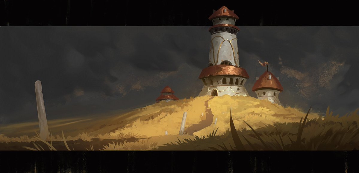 A quick environment painting done a few nights ago instead of sleeping like a normal person