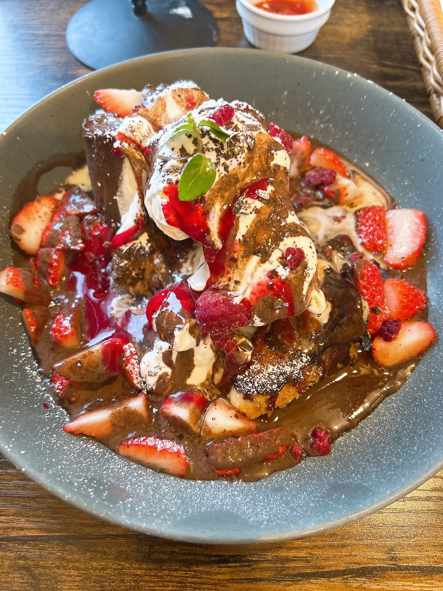 チョコプリンのフレンチトースト！めっちゃおいしそ～