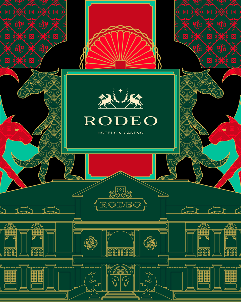 matterstudioph's tweet photo. Initially started as an urban exploration of Cebu’s rich heritage became an experiment into the future for the landmarks that shaped our city. 
As we enter the Year of the Fire Horse, we present a self-initiated brand study, Rodeo: Hotels &amp; Casino - Brand Identity Design https://t.co/vypoHI3GQY