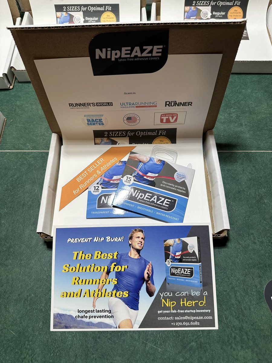 NipEaze's tweet photo. Running Store or Apparel Shop? Email us for a free promo box and find out why nearly 3 million pairs were sold last year. NipEaze is the Original Sports Nipple Cover for Men and Women. Email us today.. sales@nipeaze.com
#runningstore #runningcommunity #apparel #boutique https://t.co/K5v5h2rqYW