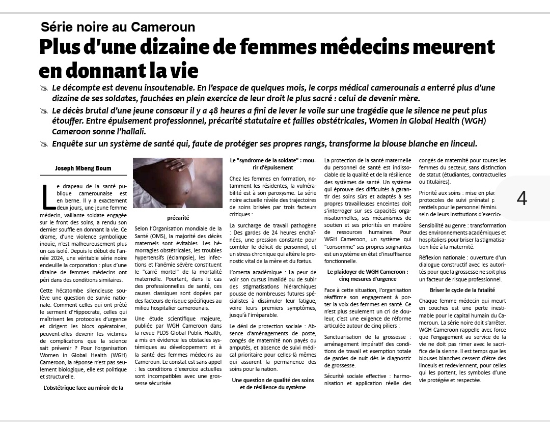 Women In Global Health Cameroon tweet media