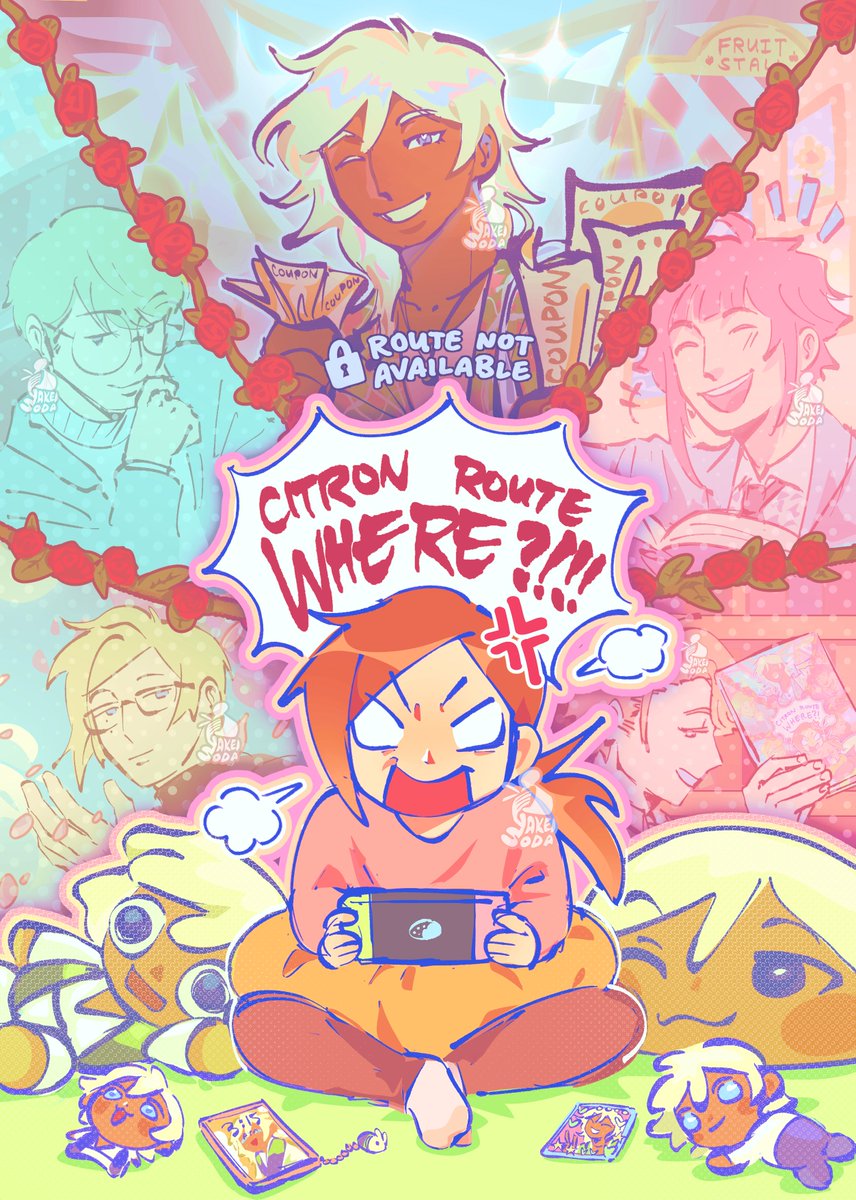 yakeisoda's tweet image. my piece for @awpoc_zine !! otome player izumi's oshi has no route🥀🥀
#a3game #a3fanart