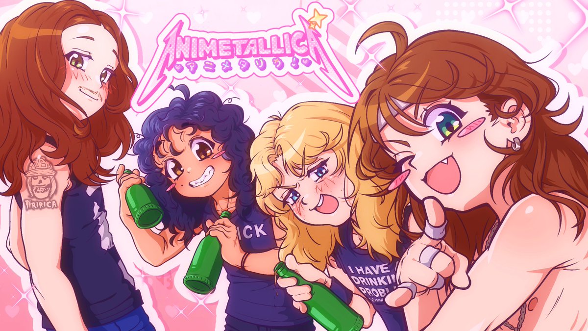Animetallica. I can draw whatever the hell I want I HAVE FREE WILL!!!!!!!! #Metallica #mettwt