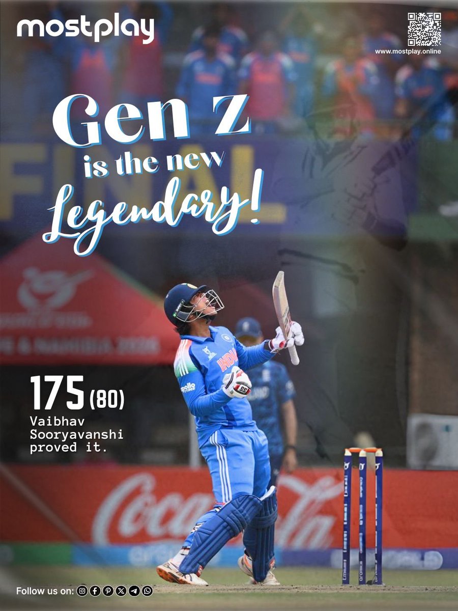 They said Gen Z is different.
Vaibhav Sooryavanshi proved how legendary. 💙
#TeamIndia #T20WorldCup2026