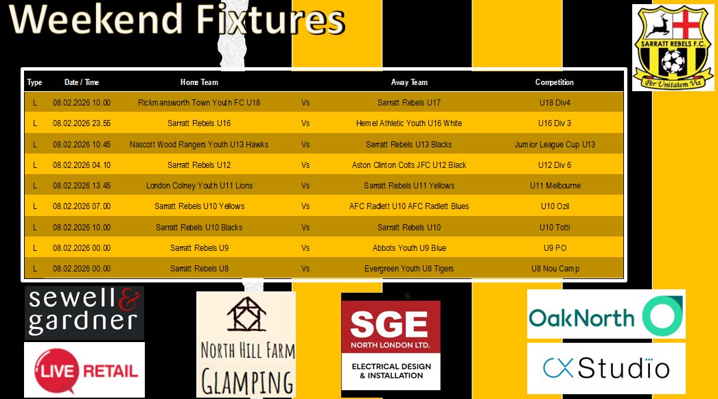 Sarratt Rebels Youth FC (@fcsarratt) on Twitter photo 