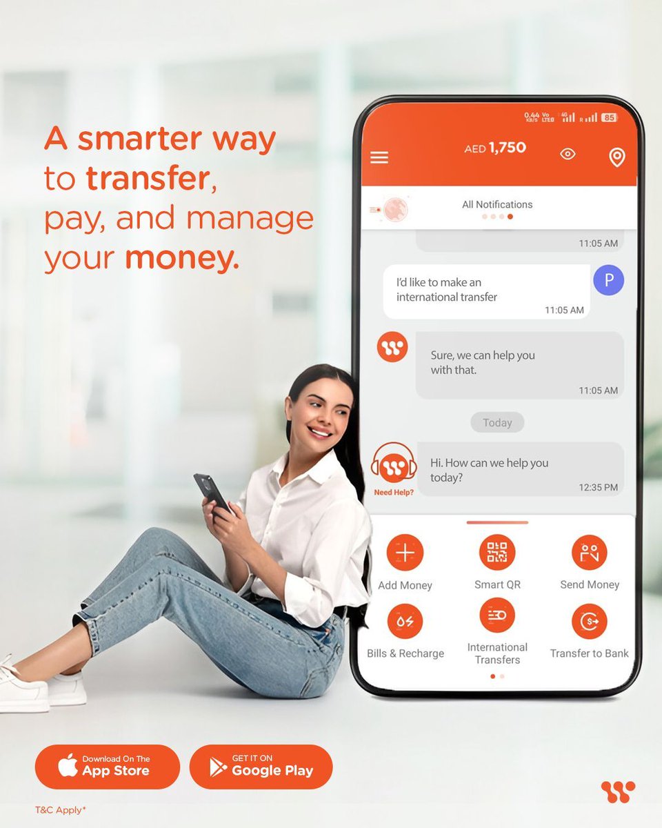 WhizmoUAE's tweet photo. Experience a seamless way to stay in control of your money with Whizmo. ownload Whizmo today and make every transaction faster, simpler, and more convenient.

Whizmo, a service of Whizpay Technology L.L.C., is licensed and regulated by The Central Bank of the UAE. 

#WhizmoUAE https://t.co/DUGYEkIcYW