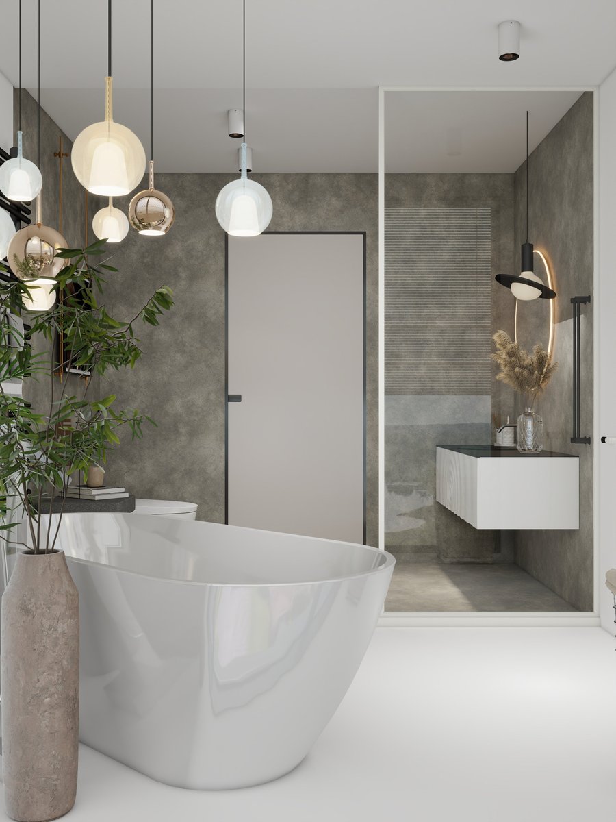 TONA_Bath's tweet photo. 🖤 Monochrome Serenity
A minimalist sanctuary for pure, adult relaxation. An egg bathtub by the window captures the light — turning soaks into meditative escapes. 
→ Vanity: TONA Wave
→ Bathtub: TONA Flora
#MinimalistBathroom #MonochromeDesign #HomeSpa https://t.co/vdJpCliQ1B