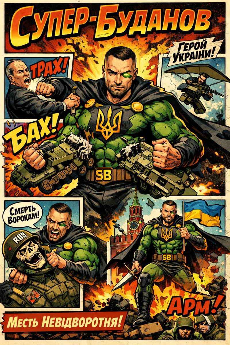 Комікс про Супер-Буданова вже закінчився, чи одноклєточні ще щось собі вигадують?