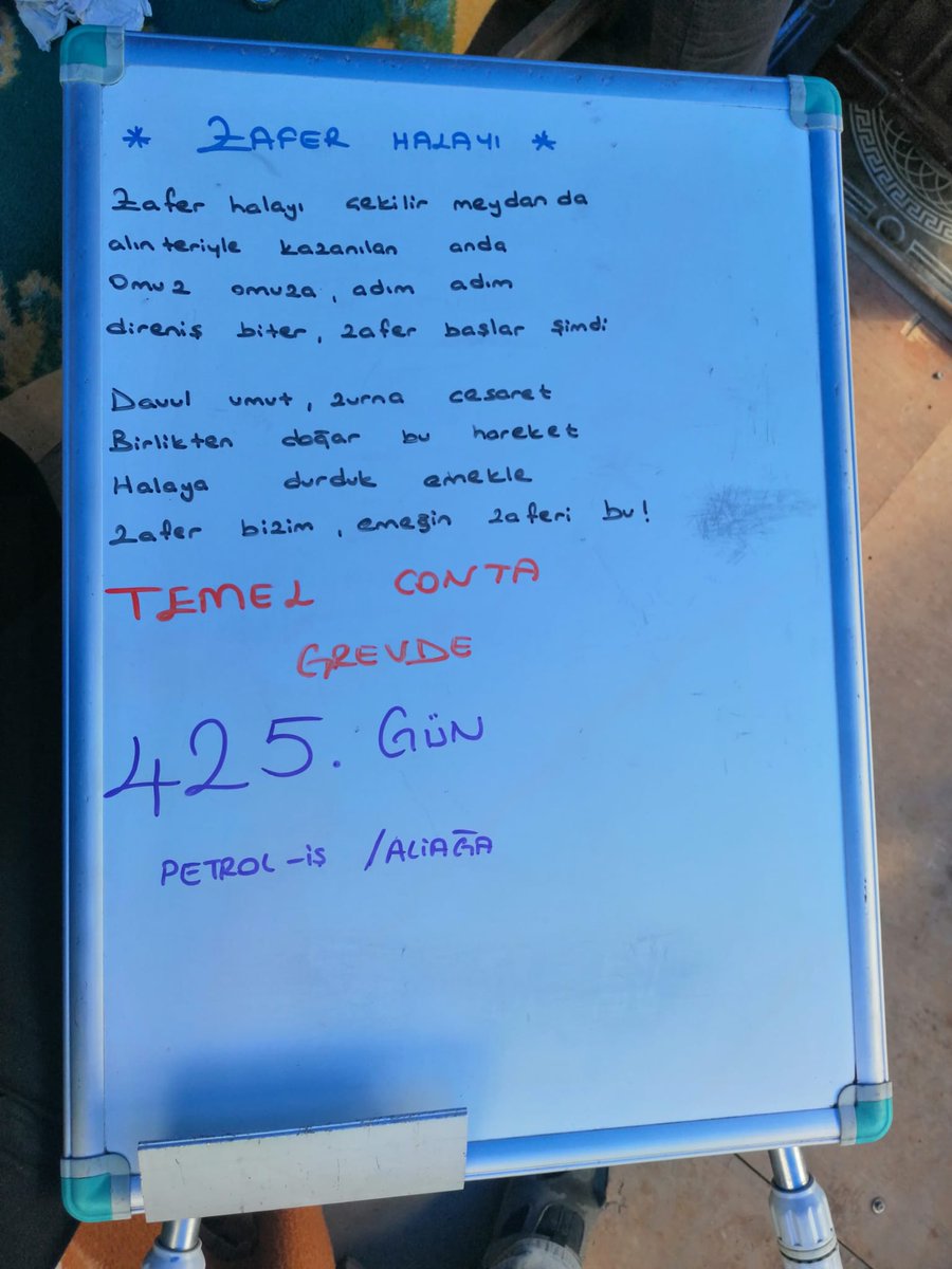 Temel Conta’da 425. gün!
Hak gaspına boyun eğmiyoruz, alın terimizi savunuyoruz.
Sendika hakkımızı, toplu sözleşmemizi, geleceğimizi istiyoruz.
Direnişimiz sürüyor vazgeçmiyoruz, geri atmıyoruz, kazanacağız✊
