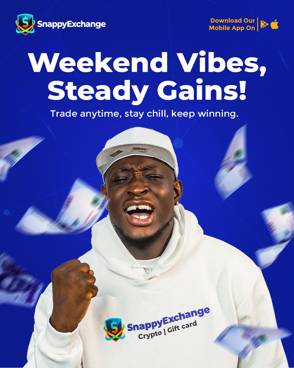 "Weekend vibes, steady gains 😎💸
Whether it’s Saturday or Sunday, trading doesn’t slow down here. Trade anytime, stay chill, and keep winning with SnappyExchange.
Ready to make your weekends count? 🚀
| Tottenham | Amen | Kwara | #MegaHorecaExpo | #OccupyNASS |