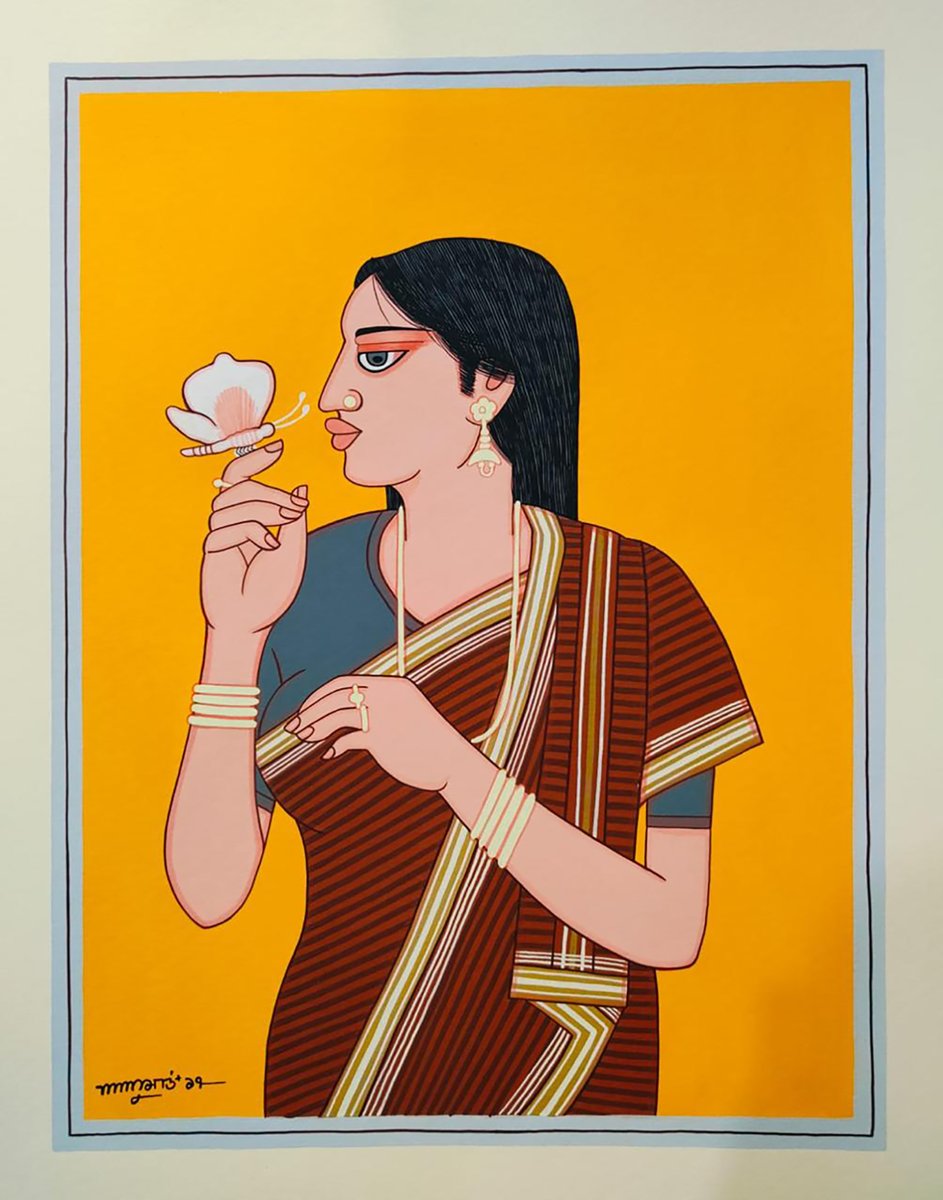 Artist Name: LALU PRASAD SHAW
Title: Bibi
Size: 28 x 22 Inches
Medium: Tempera on board
Year: 2017

For more details, please visit:
indianmasterpainters.com/product-single…