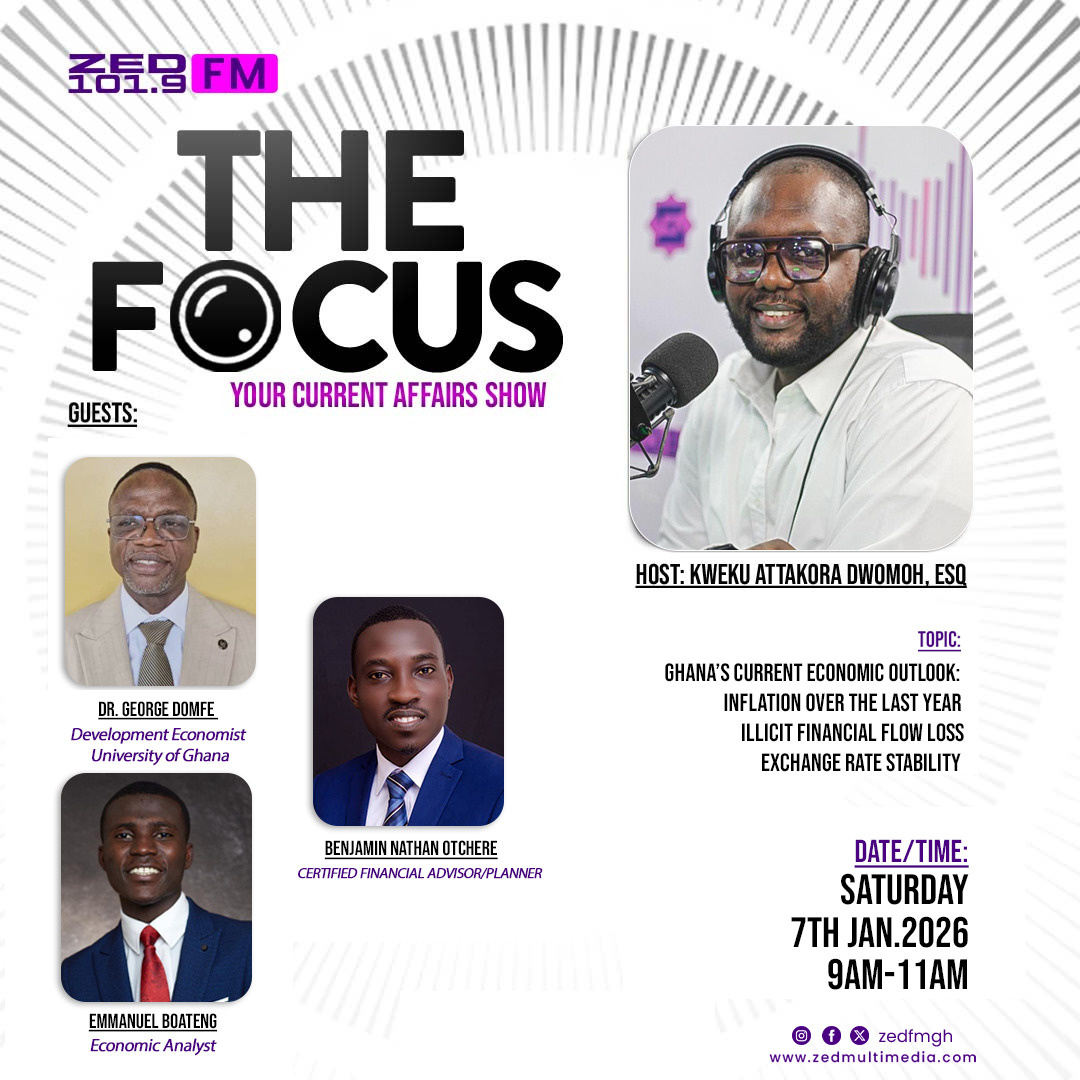 zedfmgh's tweet photo. Ghana’s current economic outlook in focus examining inflation trends over the past year, illicit financial flow losses, and the stability of the exchange rate.
Tune in to The Focus, your current affairs show on ZED 101.9FM.
#TheFocus #ZEDFM #GhanaEconomy #CurrentAffairs https://t.co/sE1vSVgV2M