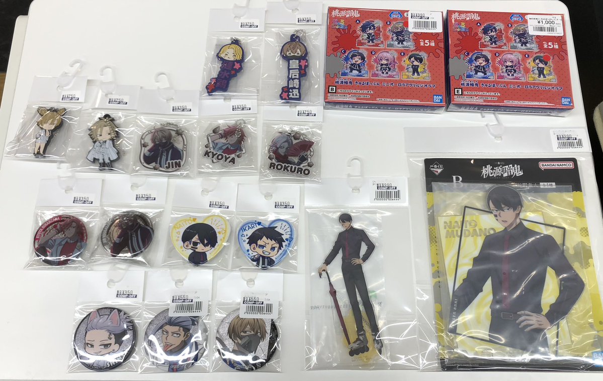 ✨入荷情報✨ 桃源暗鬼より アクリルスタンド、缶バッジ､ラバー