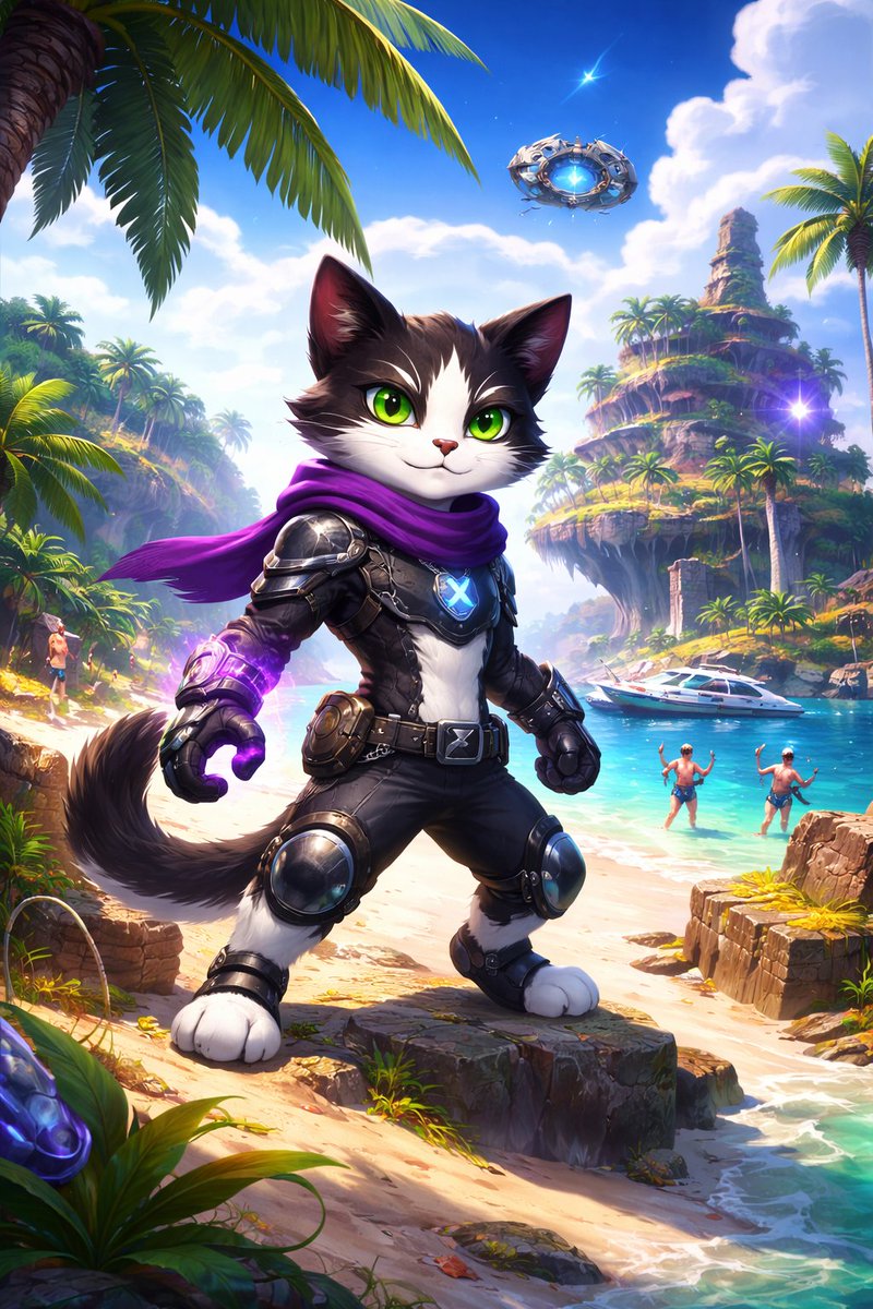 NovaXProjectCom's tweet photo. @ClassicsCrypto @niftyisland Thinking… NovaX might need his own island.
What do you think? 😼✨ https://t.co/eClxewZ9mj