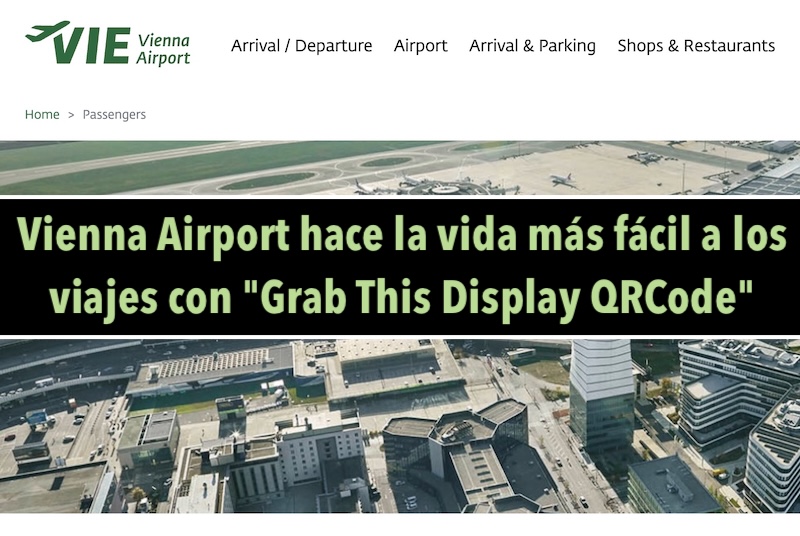 El lado del mal - Vienna Airport hace la vida más fácil a los viajes con "Grab This Display QRCode" elladodelmal.com/2026/02/vienna… #QRCode #UX #Usabilidad #GrabThisDisplay #Aeropuertos
