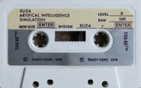 cybercaronte's tweet photo. Cuando la IA cabía en una cinta de cassete ;) https://t.co/rgbdK5wPup #Microhistoria #Retro #Eliza #IA https://t.co/rGDWQmgans