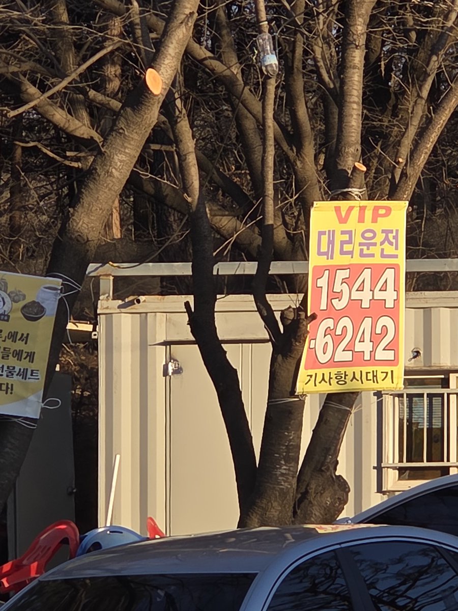 맛집의 증거....
식당앞 대리운전 대기실이 있다?