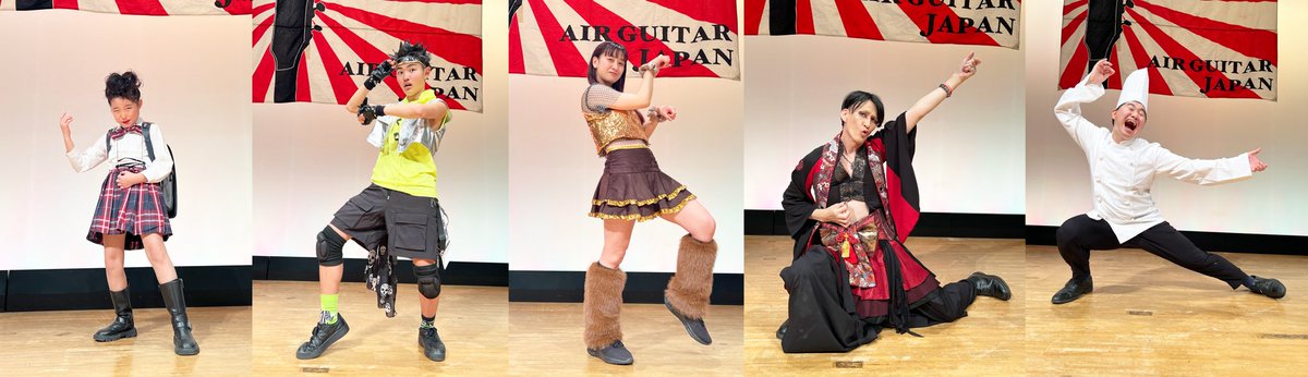 airguitarjapan's tweet photo. 🇯🇵日本エアギター選手権2026🇯🇵
🏇東京府中大会🐎

決勝大会進出を決めたのは‼️

🥇Seven Seas
🥈ソウイチロック
🥉シャリテンKd
🥉ホーリー
🎖️chan YUA

世界チャンピオン、世界ランカー、常連エアギタリストに加え
U20とU10という若者達が、圧倒的パワーで圧倒的に決勝進出‼️

#エアギター #agwc https://t.co/6AT0bxdfEg