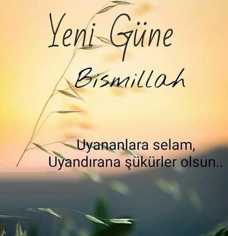 Yeni bir günde, yeni bir umutla, yaşanmışlığın verdiği öğütle, öldürmeyen acının kattığı güçle,
Yeni güne Bismillah..
Vakit hayr..
Akıbet hayr ola..
GÜNAYDIN Dostlar ☕️
Hayırlı,Huzurlu Sabahlar..🤗🍁