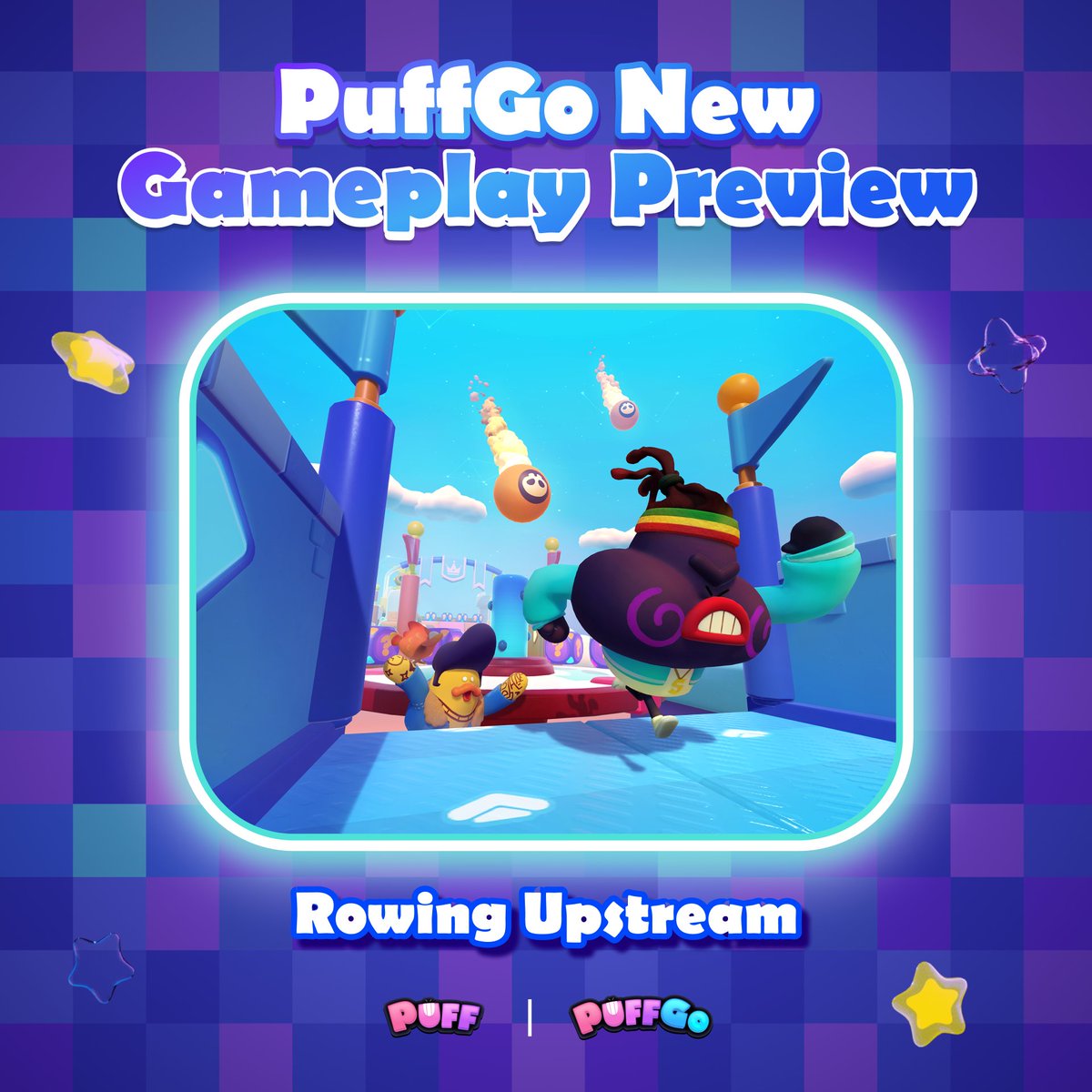 Puffverse's tweet photo. #DecodePuffGoGameplay #19 - Rowing Upstream
This isn't a solo sprint but teamwork ๐ฅ
Rally your team & get tactical to
๐ค Set traps & create chaos along your way to the enemy's castle
โ Charge repeatedly to rack up points & dominate
The boldest will conquer โ๏ธ
CHECKMATE ๐ https://t.co/tnnimc9ZCc