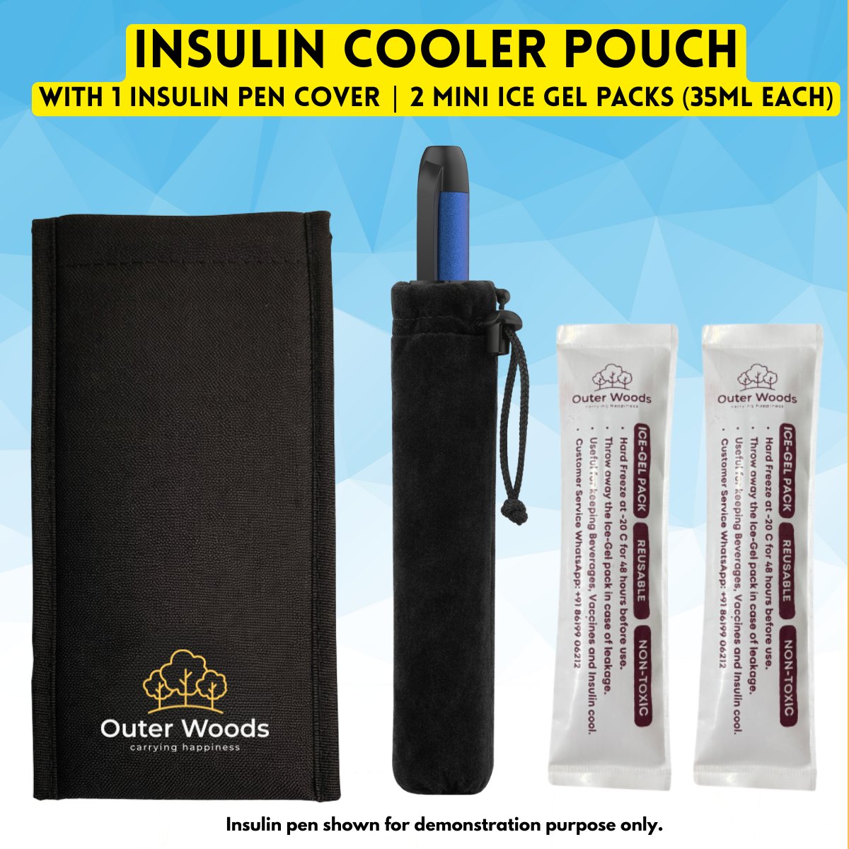 Outerwoodsin's tweet photo. Introducing the most cost-effective and handy Insulin Cooler Pouch for Diabetics

👉 4+ Hours Cooling
🥶 2 Mini Ice Gel Packs Included
😎 Just Rs.299 available on Amazon and Flipkart

https://t.co/RPCfU8svIt

#outerwoods #insulin #diabetes #type1diabetes https://t.co/1Re1oXYqc7