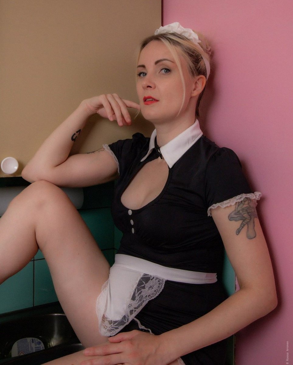 This uniform came with zero actual cleaning motivation