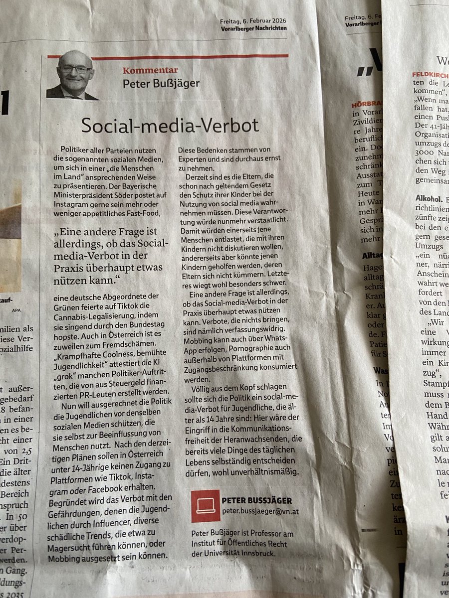Peter Bußjäger tweet media