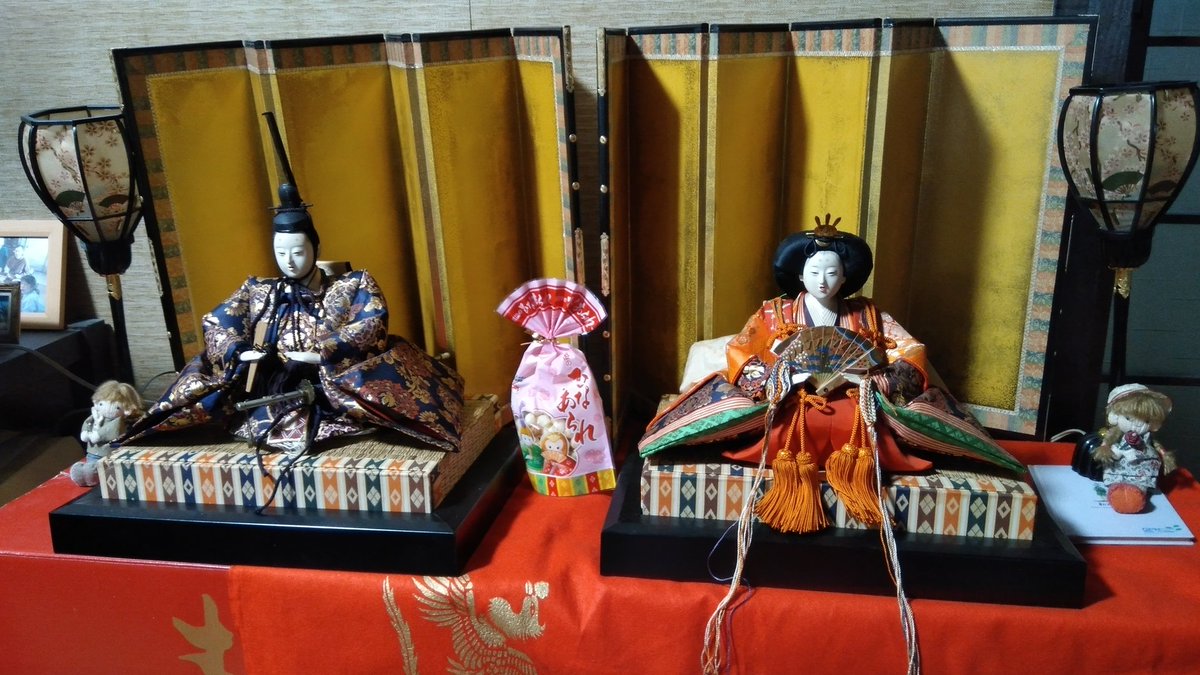 嫁にいった娘のお雛様登場🐷🌸