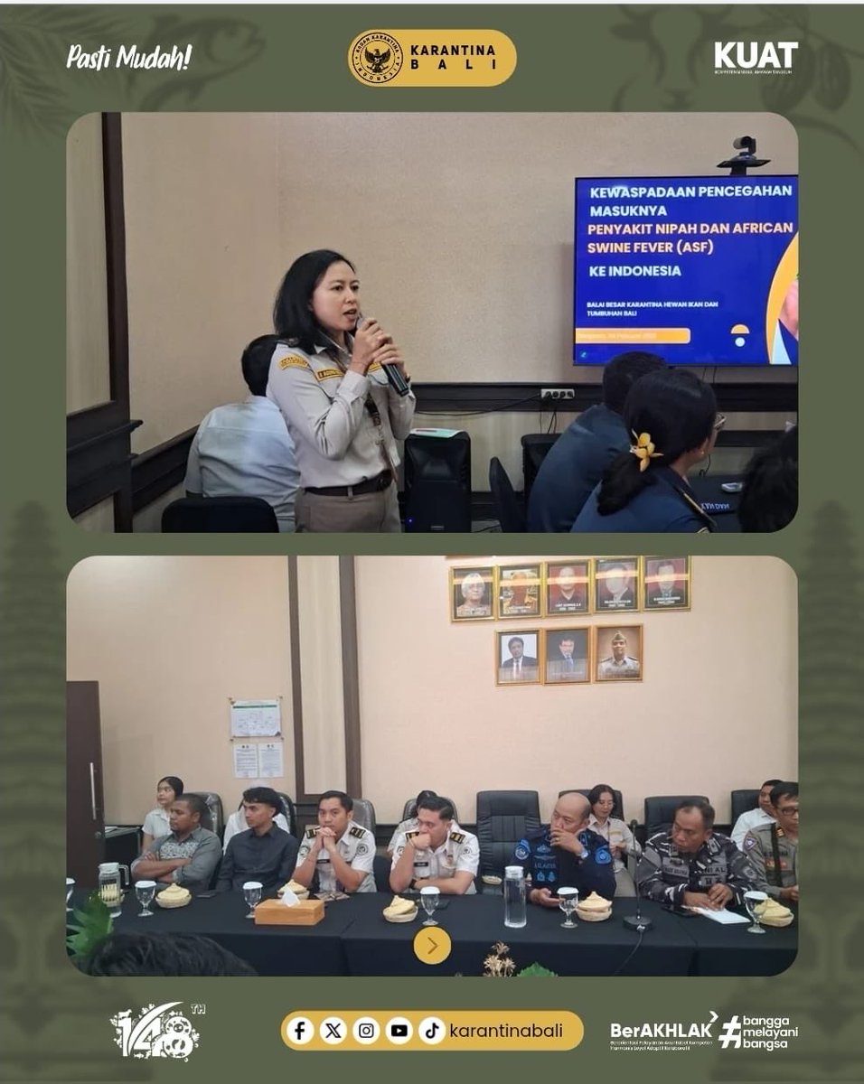 Waspadai Virus Nipah dan ASF, Karantina Bali Koordinasi dengan Instansi Terkait