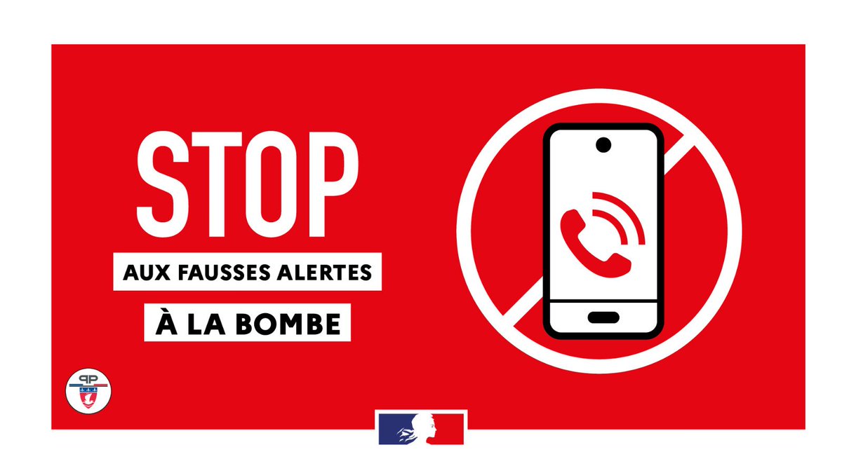 Image de Préfecture de Police - ⚠️ Stop aux fausses alertes à la bombe

Les fausses alertes à la bombe ne sont ni amusantes ni drôle