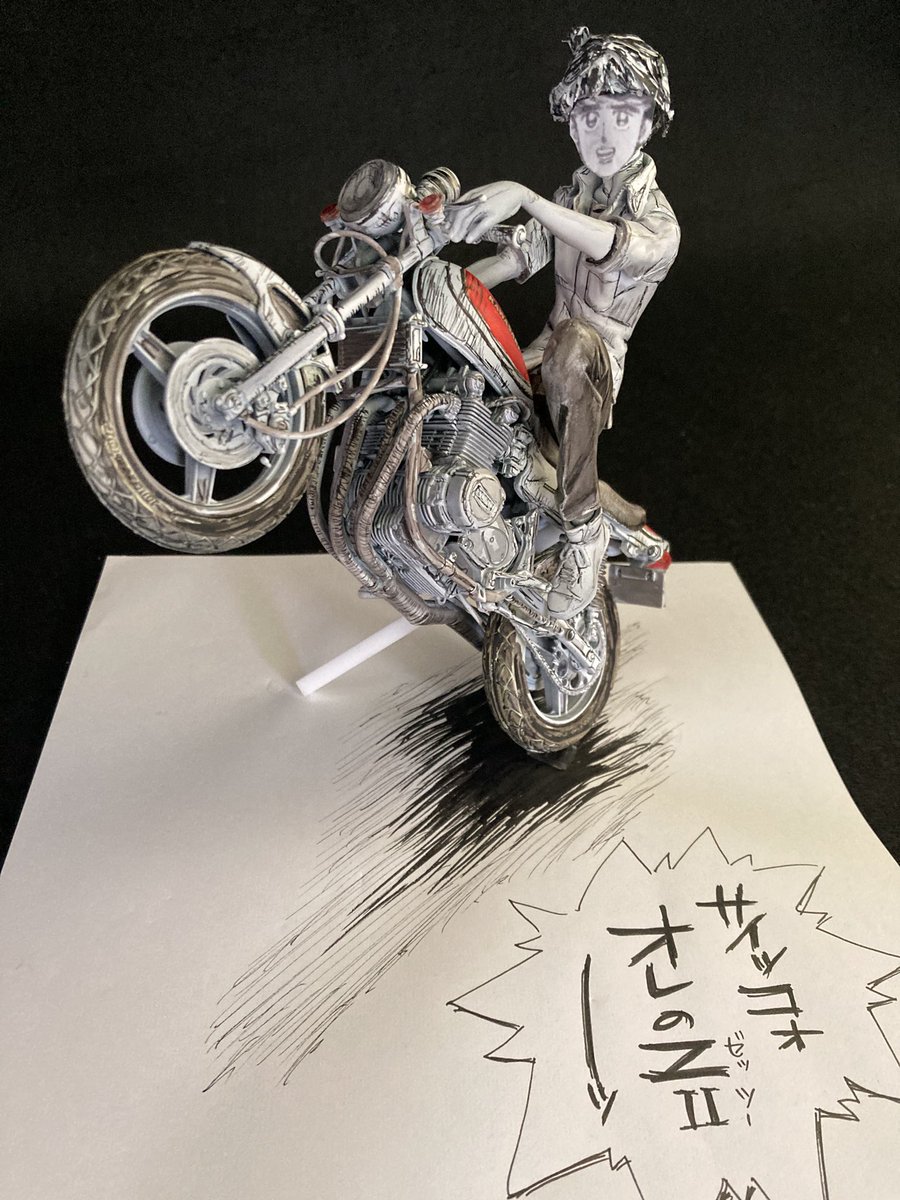 あいつとララバイ「ZⅡ改研二仕様」プラモデルを漫画風に✨ I painted