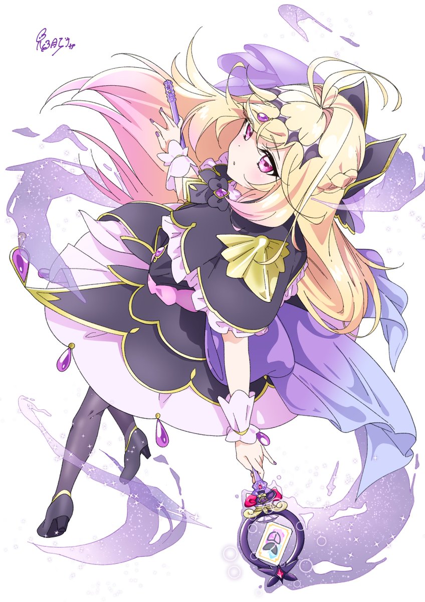 キュアアルカナ・シャドウちゃん可愛過ぎて描いた
#puricure