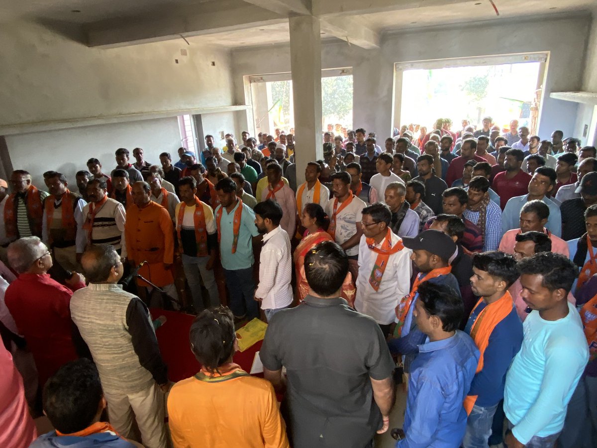 1.1 Last time, we lost the Burwan seat by just a handful of votes, but this time, that won’t happen. From Burwan, the BJP candidate will win.

Today, #BoothBijoySammelan was organised at Nabapally More under Sahora Gram Panchayat of Baranagar Mandal No. 2 in Murshidabad.