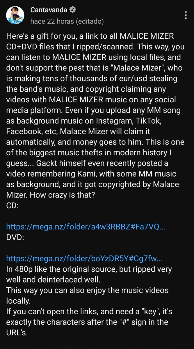 Ineedabreath's tweet photo. Cantavanda haciendo más por Malice mizer que los supuestos nuevos fans de la banda que le están llenando los bolsillos al rata de malAce mizer. https://t.co/2WC6DmxCz2