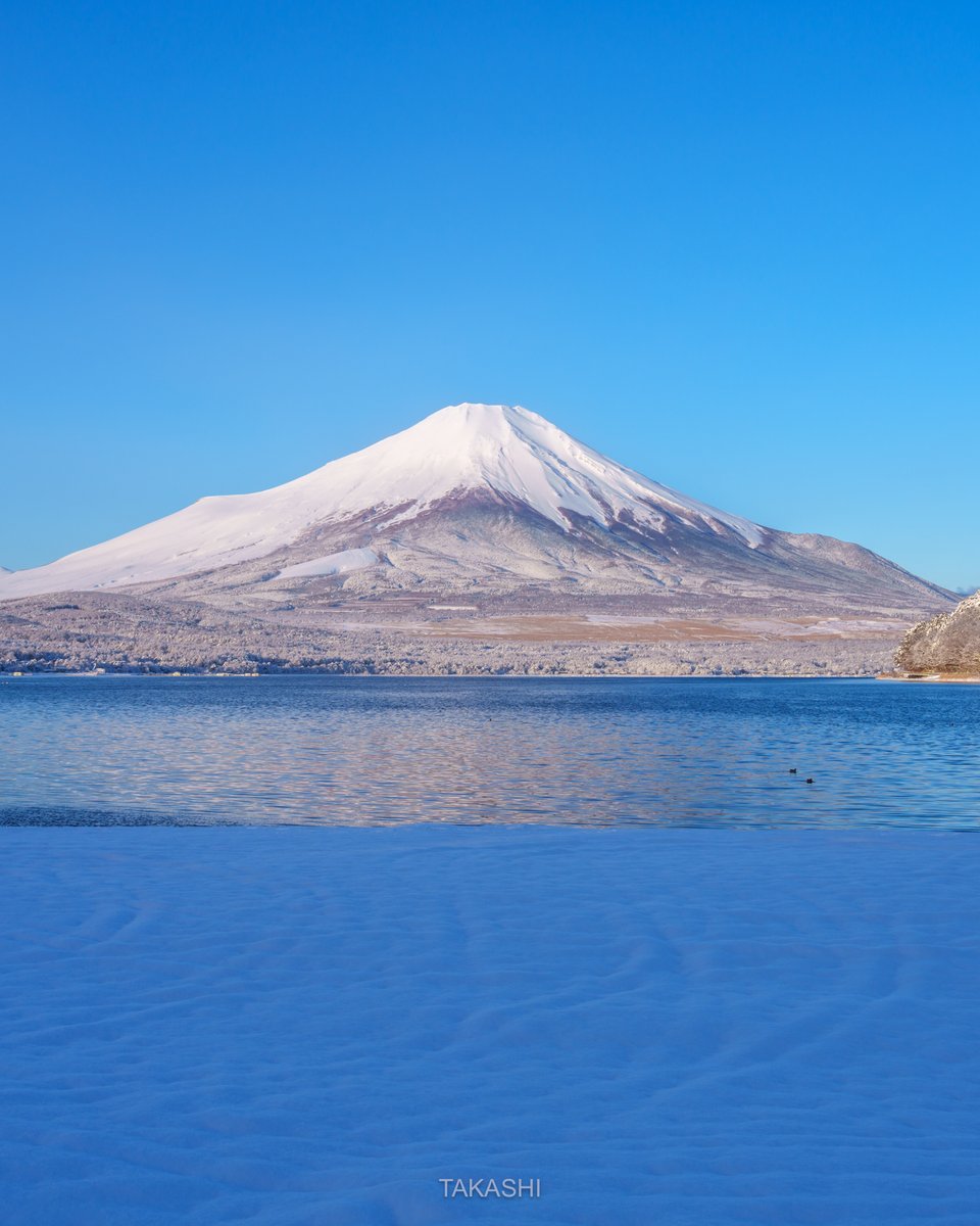 🗻 新雪の朝 Fresh snow morning