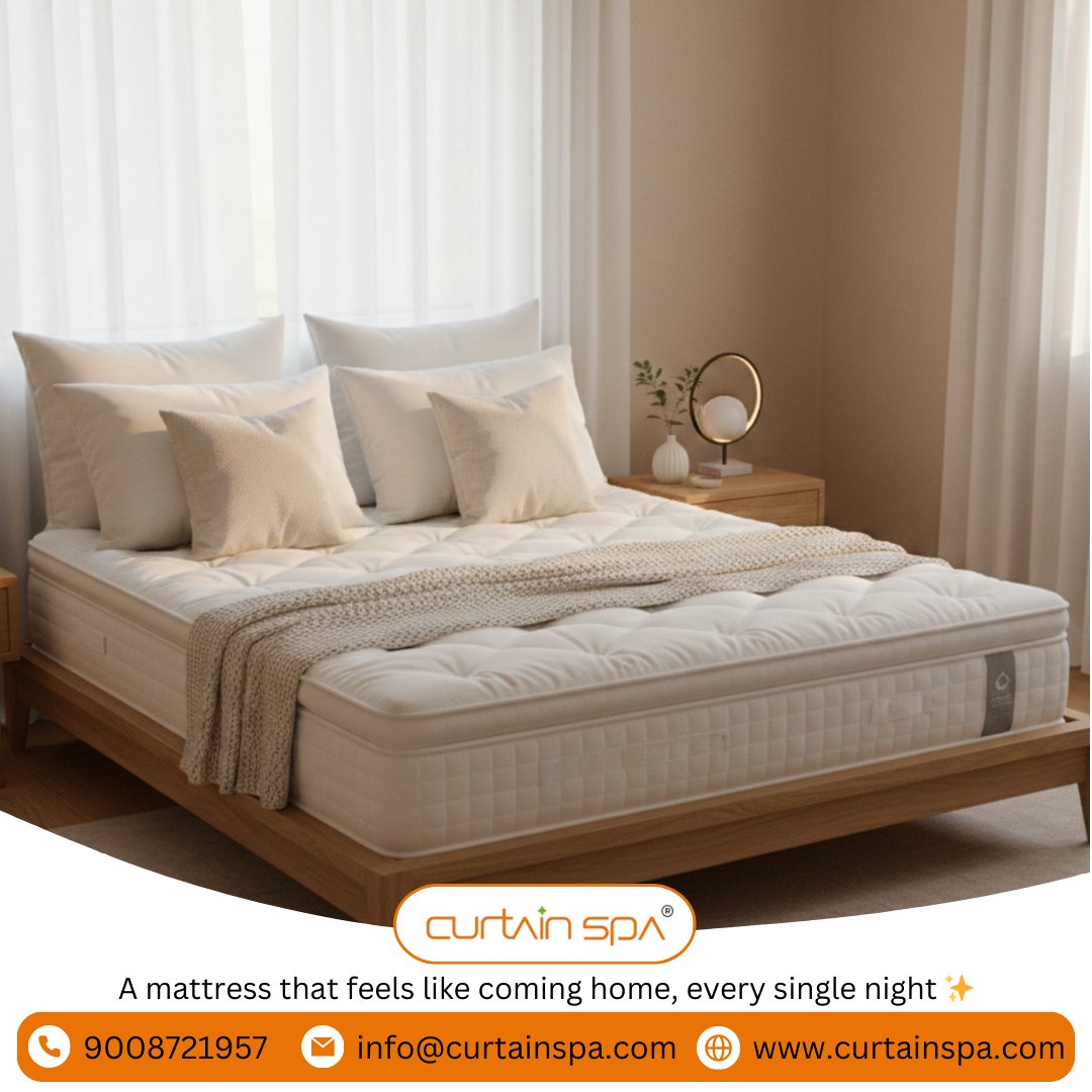 Experience Next-Level Comfort with Curtain Spa Mattresses! ✨🛏️

📍 #12, 24th Main Rd, 2nd Phase, JP Nagar, Bengaluru, Karnataka 560078
📞 9008721957
🌐 curtainspa.com
📧 info@curtainspa.com

#CurtainSpaMattress #BetterSleep #LuxuryComfort #BangaloreHomes #SleepWell