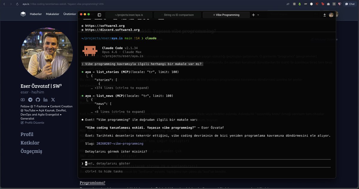 AYA'ya bağışlamak için oluşturduğum topluluk sitesi üzerine 3 yıldır uğraşıyorum. neredeyse AI devriminden önce başladım, ilmek ilmek her detayıyla uğraştım vakit buldukça. zor da oldu.

amacım sektörde çalışanların kendilerini ifade edebilmeleri, birbirimizi daha iyi