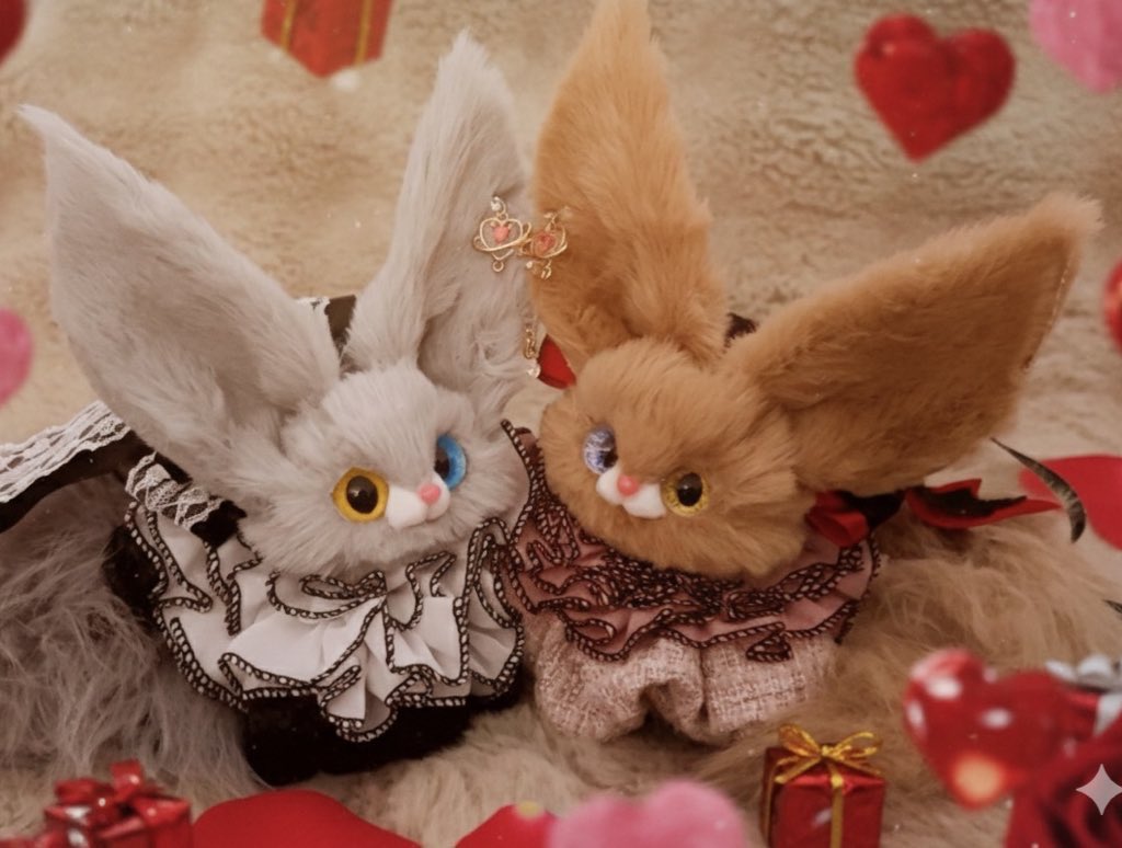 こんばんは❣️✨️ バレンタインケモノ双子の子をメルカリにも出品