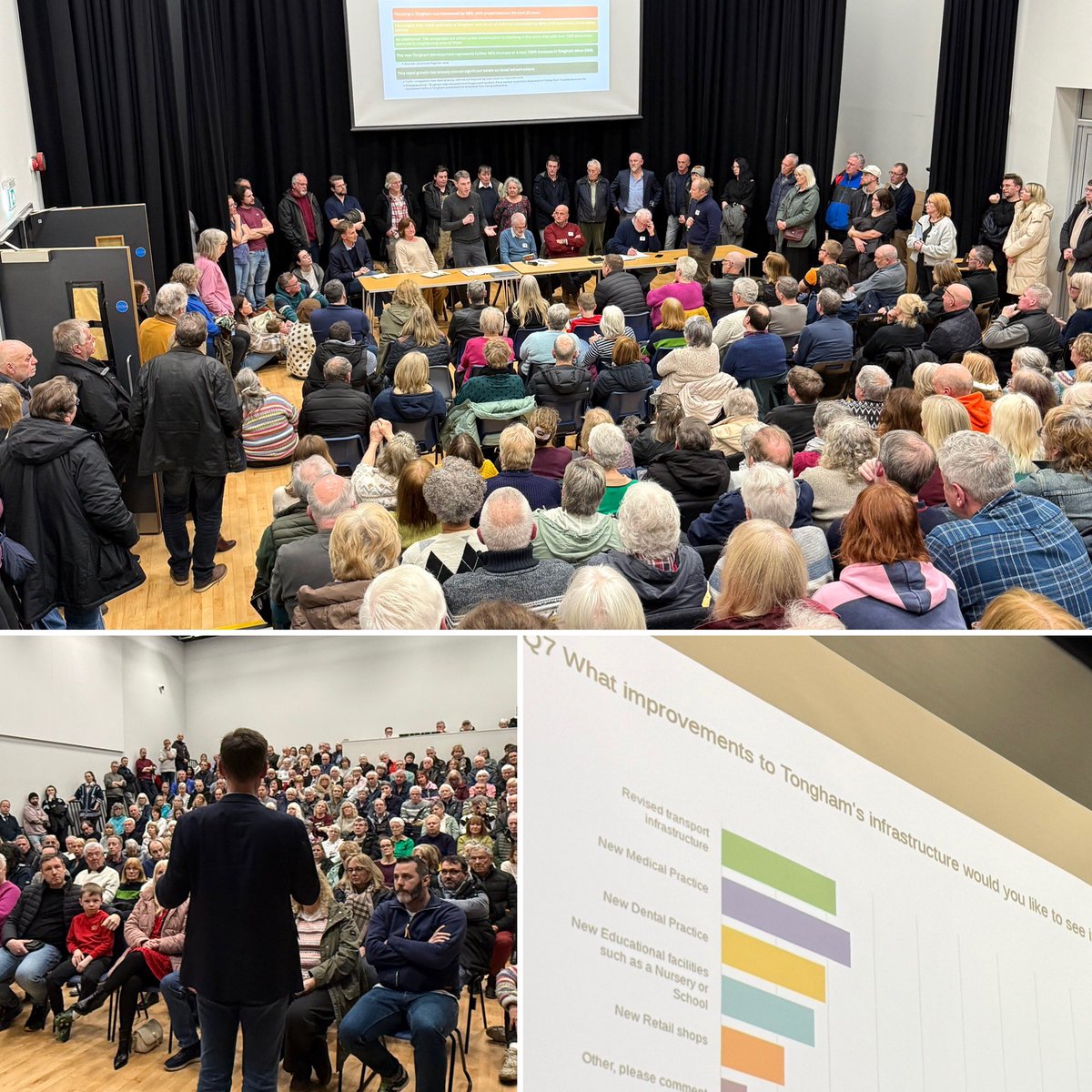 Jeremy_Hunt's tweet image. Quite an astonishing experience last night: an absolutely packed meeting of residents to discuss the 420 houses proposed in the planning application submitted by Taylor Wimpey for Manor Farm Tongham.

The message from the community could not have been clearer. People are not…