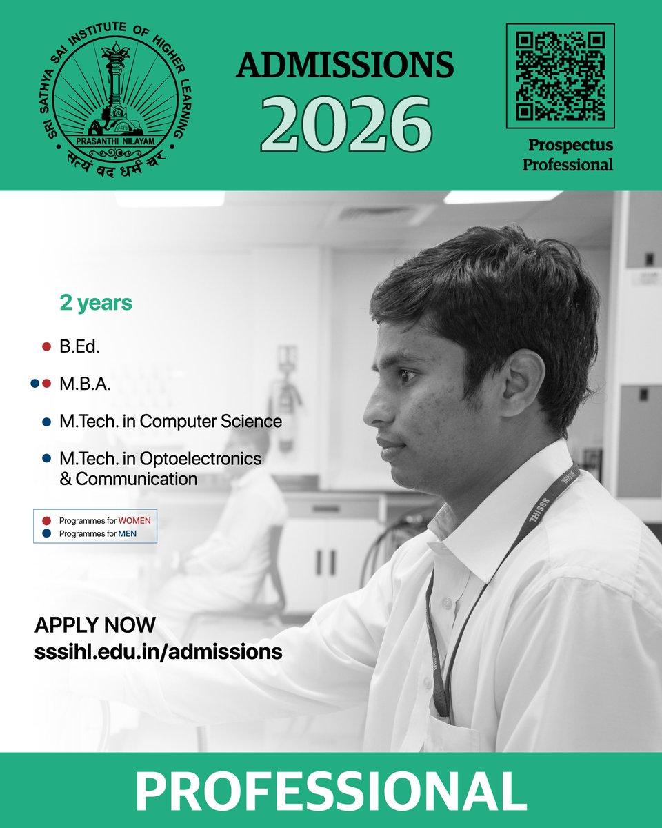 Sri Sathya Sai Institute of Higher Learning tweet media