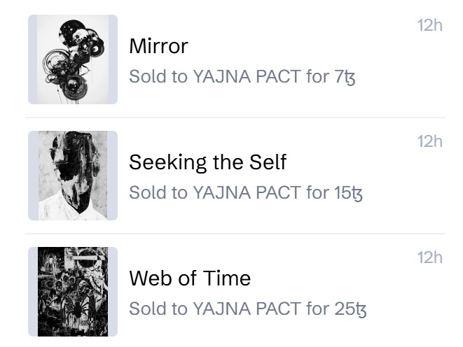 Gm

It's so nice to receive such wonderful notifications.
Thank you so much @yajnapact, this is so inspiring🖤