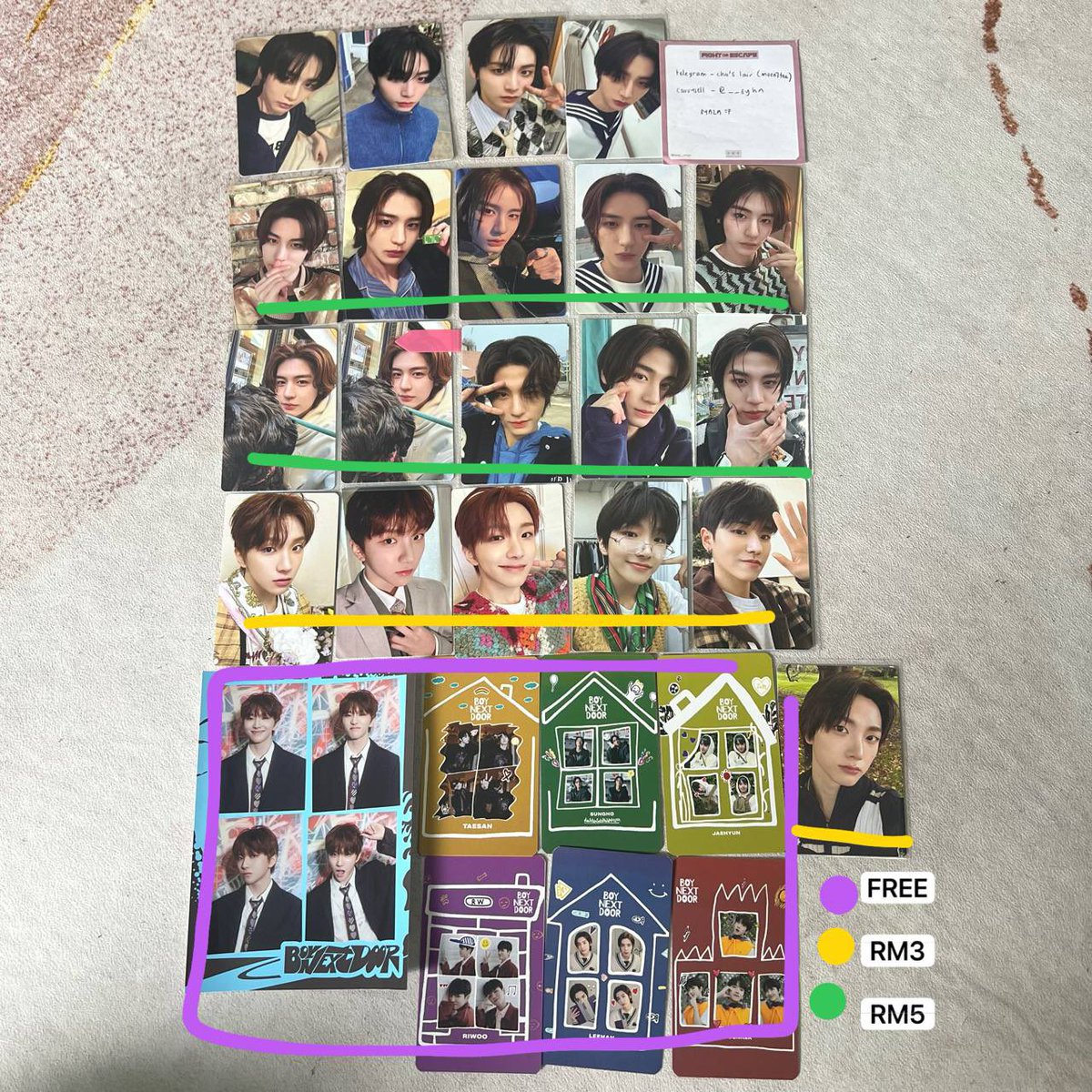 96KO95's tweet photo. WTS clearance (｡ì _ í｡)

TXT BOYNEXTDOOR KISS OF LIFE OMEGA X DKZ PLAVE ZEROBASEONE

price as stated 

comment or dm me if interested

💡All prices exclude postage (wm rm9, em rm15), magazine need to weight
💡No backout!!!

#wtsmy #wts #kiof #plave #TXT #ZEROBASEONE https://t.co/URqyL3dztH