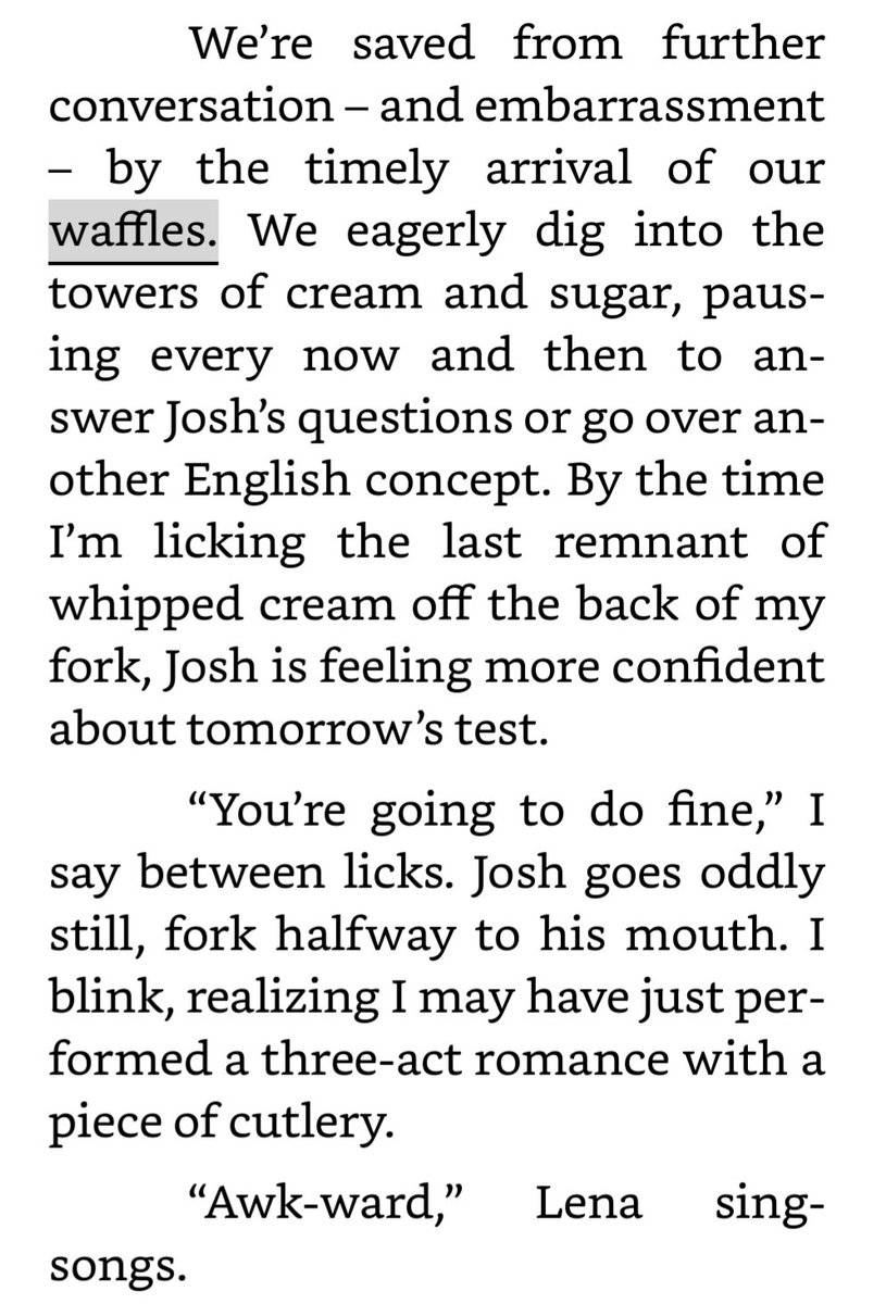 Recipe for Teenaged Angst:
✨1 cup Academic Overachiever
✨2 tbsp Senioritis
✨Dash of Lead in the School Musical
✨½ cup Unwanted Crush
✨Several Heaping Spoons of Dad’s Terminal Illness
Mix until emotionally unstable. Serve with jazz hands.#foodpit #ya #c