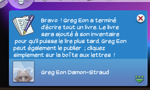 heidi1371's tweet photo. Juste quand je postais le fait qu'il reprenait l'écriture, la nouvelle est tombée, il a écrit son premier livre pour les petits... Trop bien🥰 #GregEon #Sims4 #TheSims4 https://t.co/PyRDOX7QTB