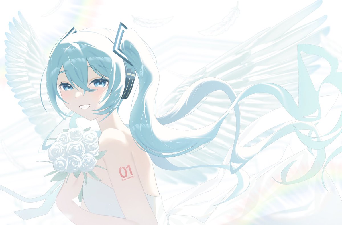 Spr_90's tweet photo. wedding #初音ミク https://t.co/bOfzU7yMnd