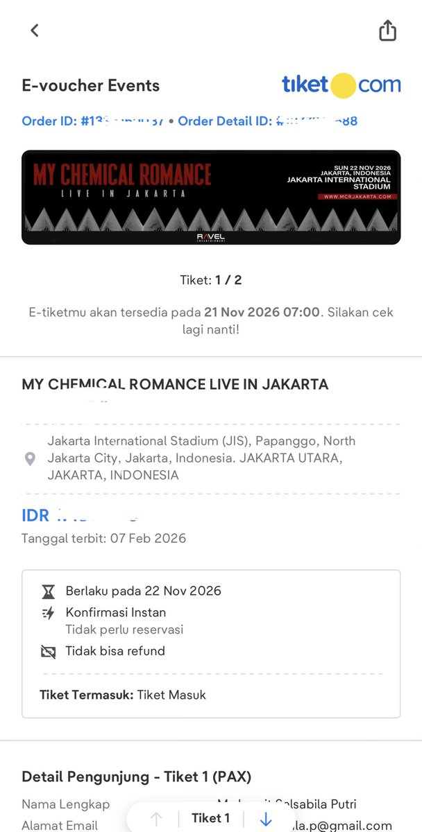 git_inggittt's tweet photo. OMGOMG AKHIRNYA DAPET DENGAN HASIL TANGAN SENDIRI (TANPA PAKE JASA WARRR), TP MAKASIH BUAT JASA WAR KU BAIK BGT DIA DAPET TIKETNYA SETELAH AKU TP AKU GA DIKENAIN BIAYA WAR NYA:') https://t.co/YRJl8hoRMY