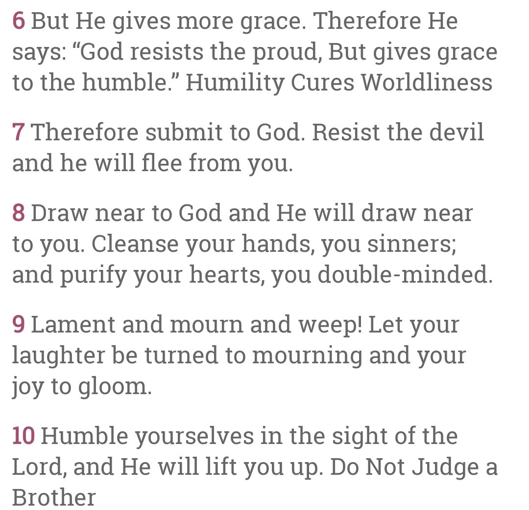 favoredarman's tweet photo. Purify Your Heart
James 4:6-10 https://t.co/hcmtzt8BAj