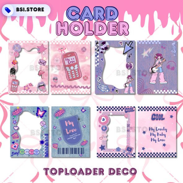 pinkhblush's tweet image. [HELP RT LIKE]

Card Holder Toploader deco restock 💓
price 15k 
Co : s.shopee.co.id/8zzYkr5xRd

#zonauang