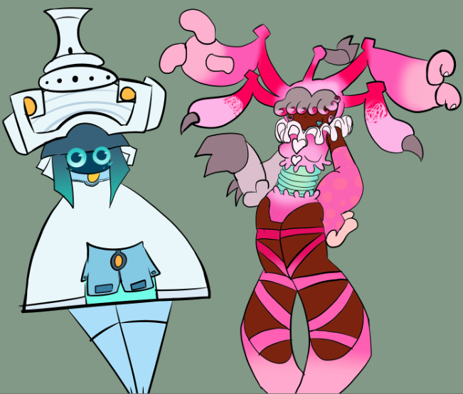 p0k3m0n_g0ld's tweet image. back at it again at krispy cream /ref 
arcornia and dakktyl gijinkas!

#msm #mysingingmonsters #monsterpiece